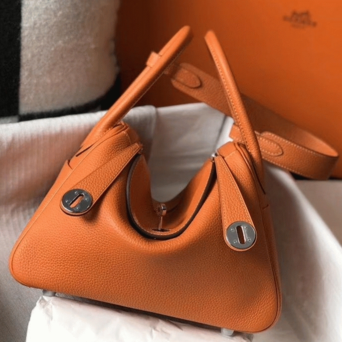Copy H**me5 Lindy 26cm handbag in orange