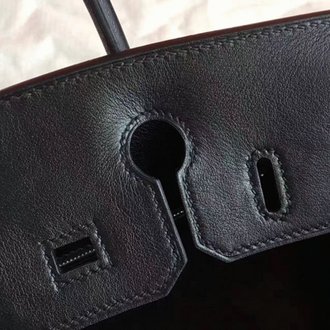 Black Imitation Luxury H**me5 Birkin 30cm Purse