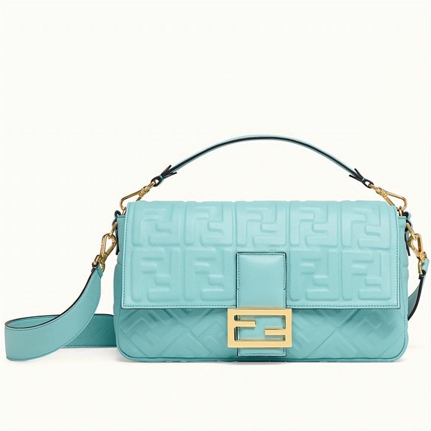 Top Quality Replica F**di Large Baguette Bag In Blue FF