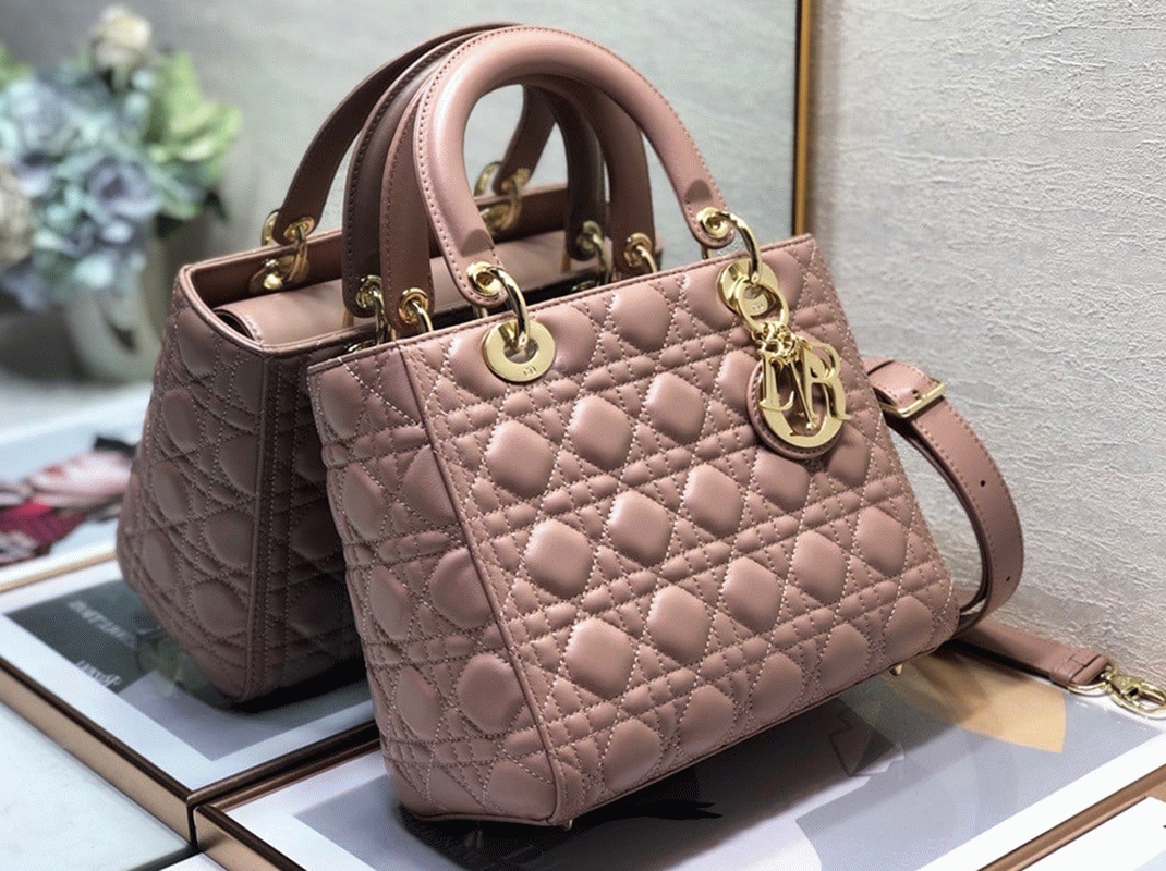 D10r Lady D10r Medium Bag Fake in Blush