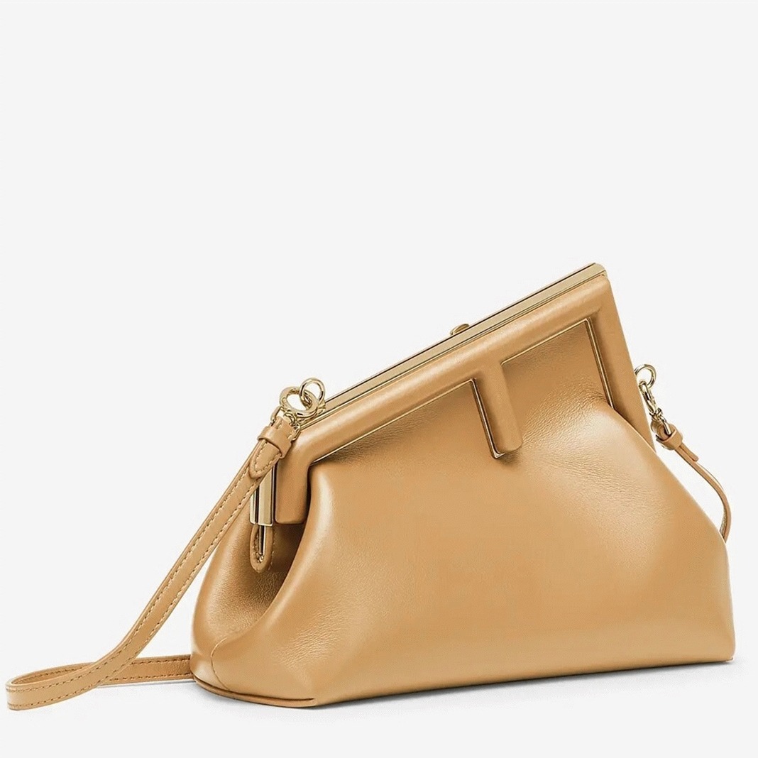 Top Quality Fake F**di First Small Bag In Light Brown