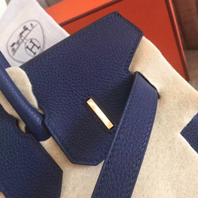Sapphire Color Imitation H**me5 Birkin 35CM Purse