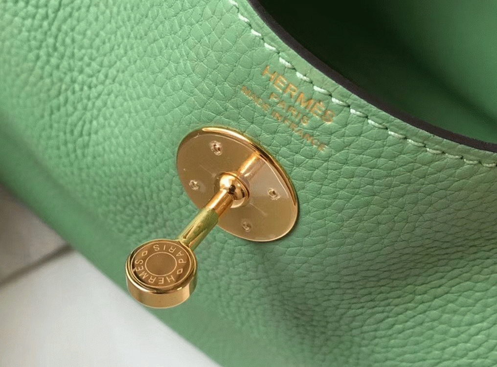Fake H**me5 Lindy bag 26cm in vert criquet