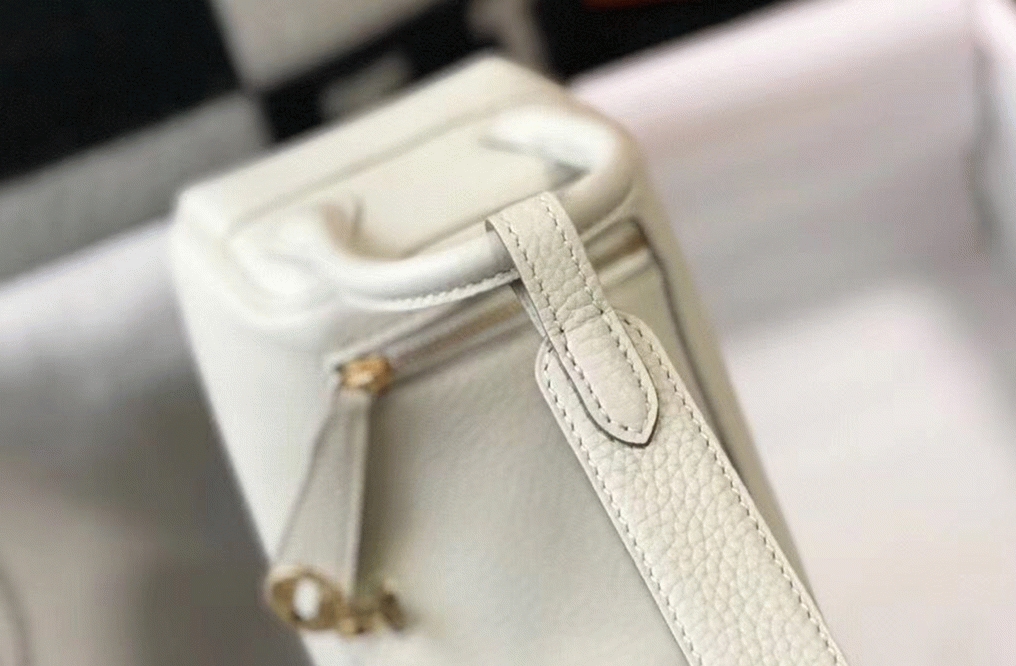 Replica H**me5 Lindy Mini handbag in white clemence leather