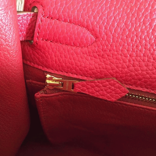 Red Clemence Fake H**me5 Kelly Retourne 32cm Vibrant Purse