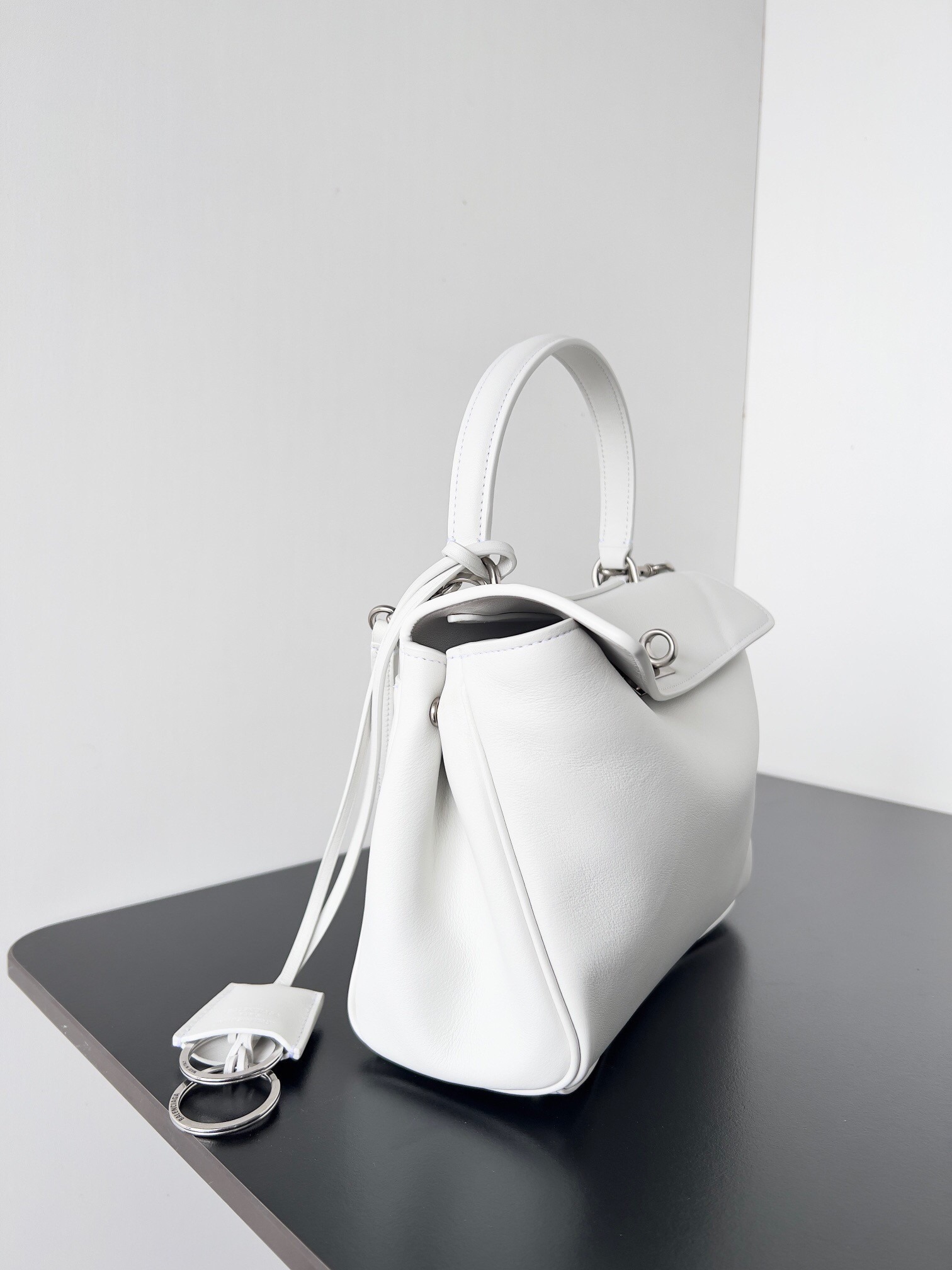 Knockoff Ba1en*iaga Rodeo Mini Bag White Calfskin