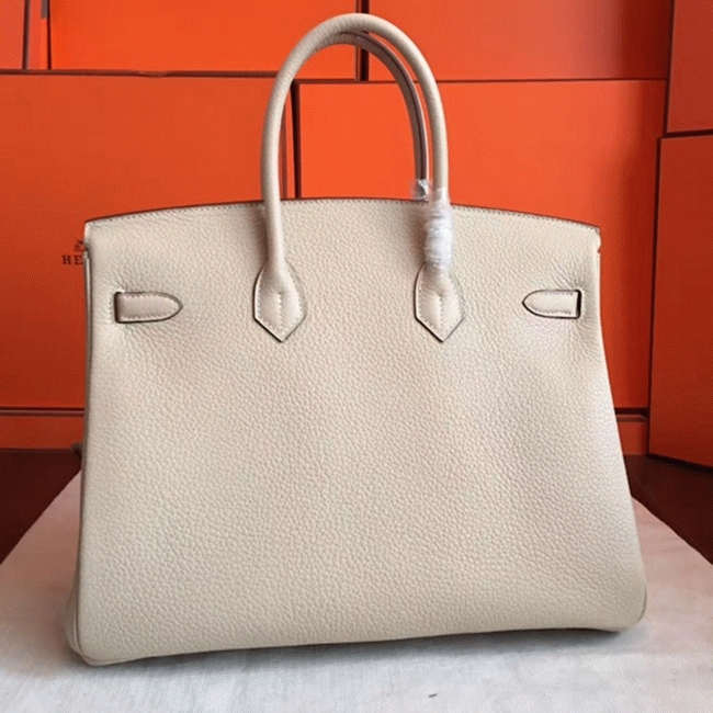 Ivory Replica H**me5 Birkin 35CM Classy Handbag