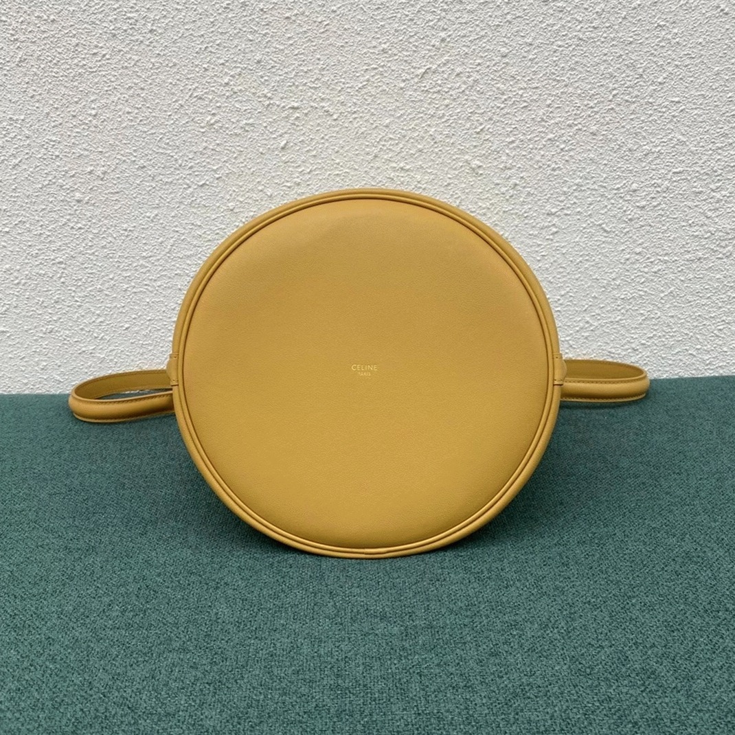 Top Quality Knockoff Ce1i*e Bucket 16 Bag In Yellow Soft Bare Calfskin