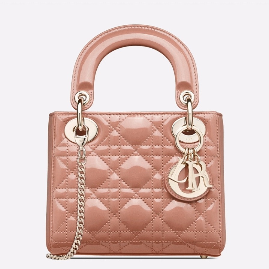 D10r Lady D10r Mini Chain Bag Fake in Nude