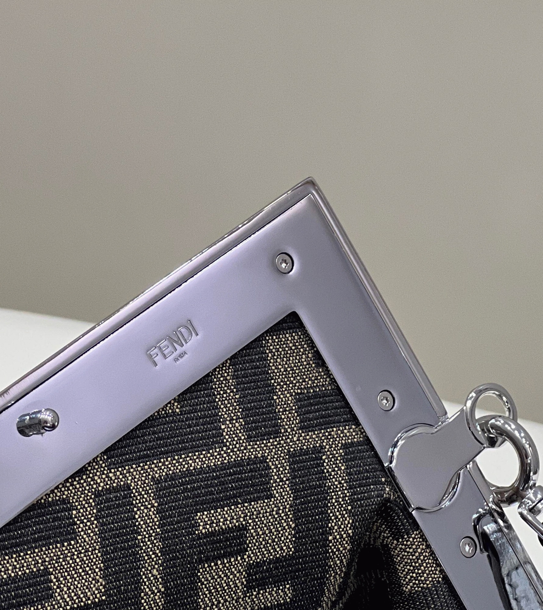 Top Quality Knockoff F**di First Small Bag In Silver