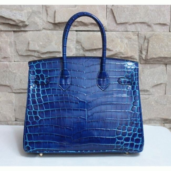Electric Blue H**me5 Birkin 30cm Top-Grade Replica Purse