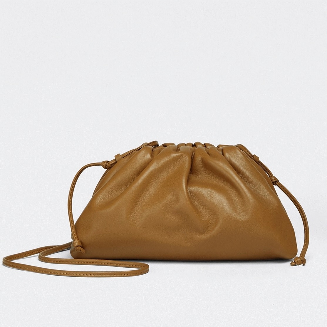 Replica B0tt*ga Ven*ta Mini Pouch with Strap Teak