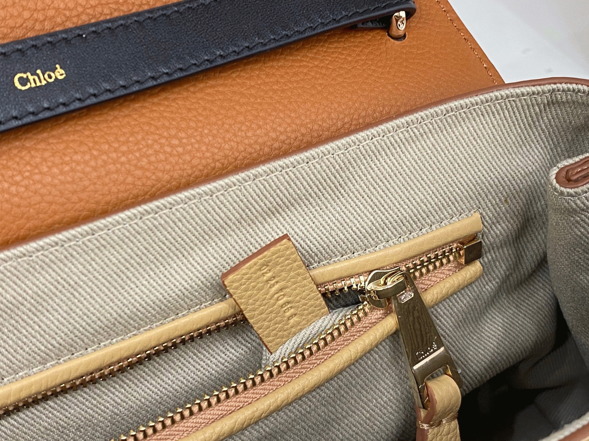 top quality replica Ch10e penelope medium shoulder bag in beige grained calfskin