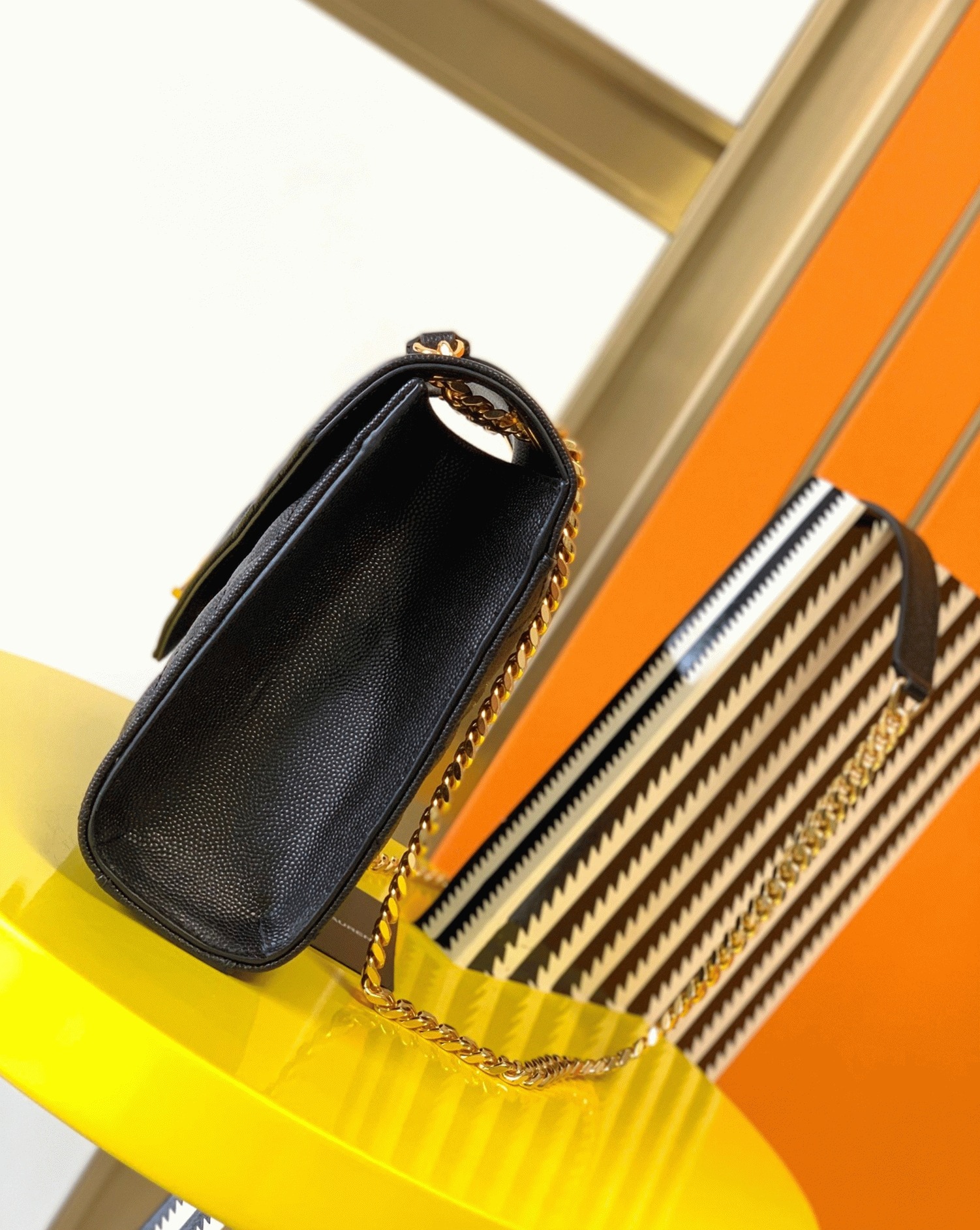 Replica Sa1nt Lau*nt Envelope Medium Bag Black