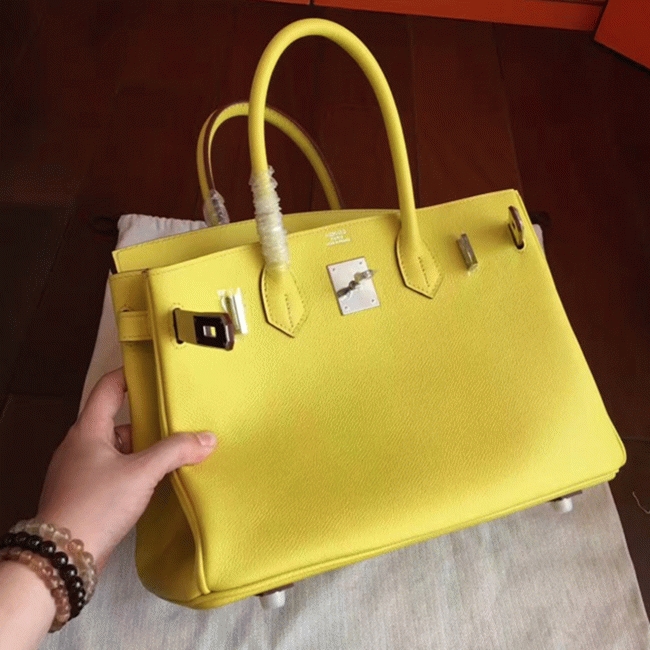 Jaune Shade Luxury Replica H**me5 Birkin 35cm Tote