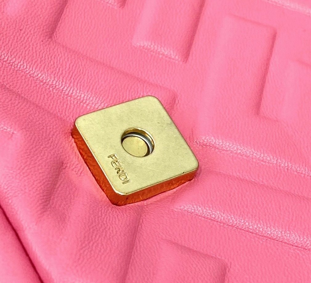 Top Quality Faux F**di Small Baguette Bag In Pink FF