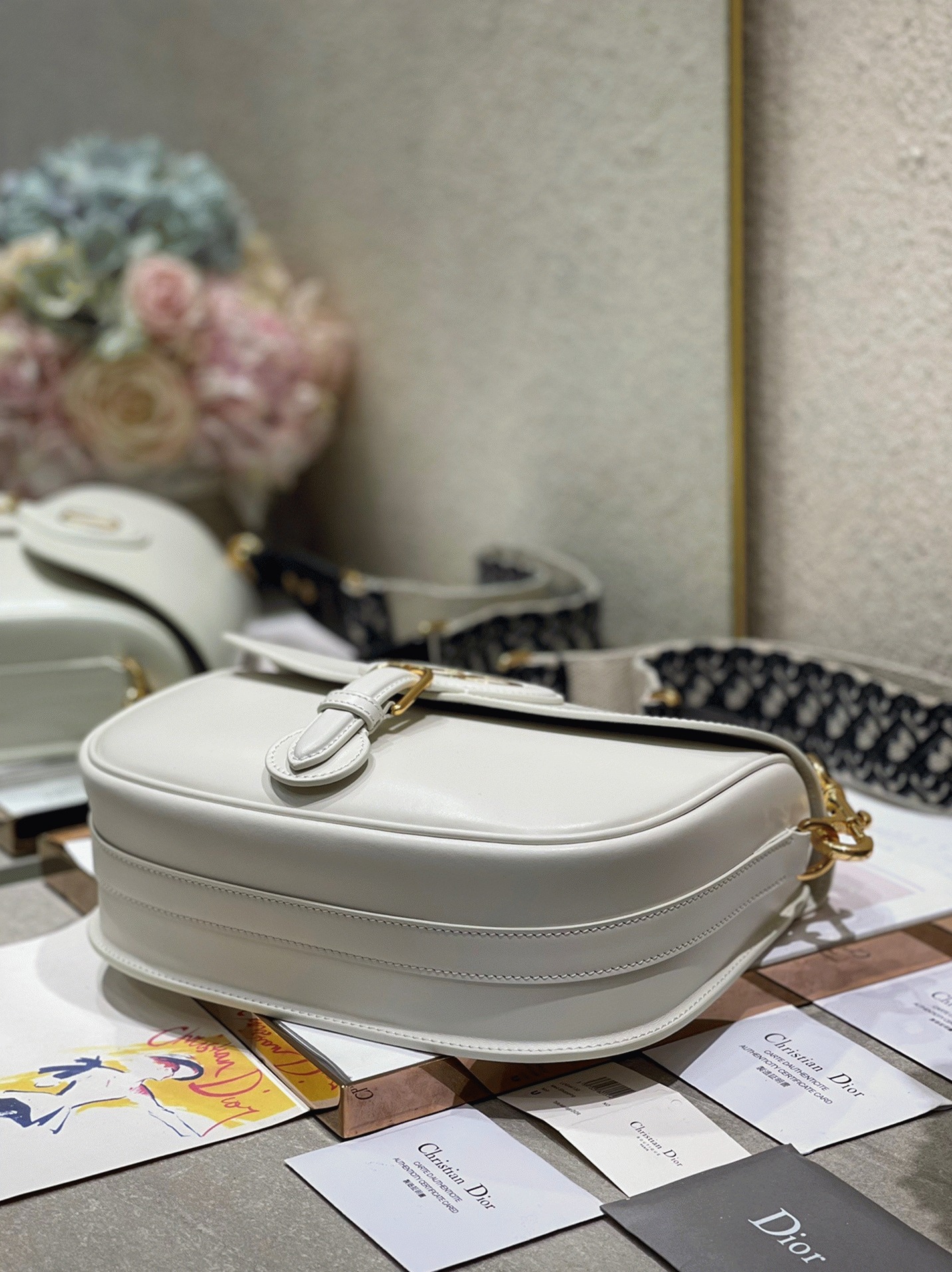 D10r Bobby Large Bag Replica in White