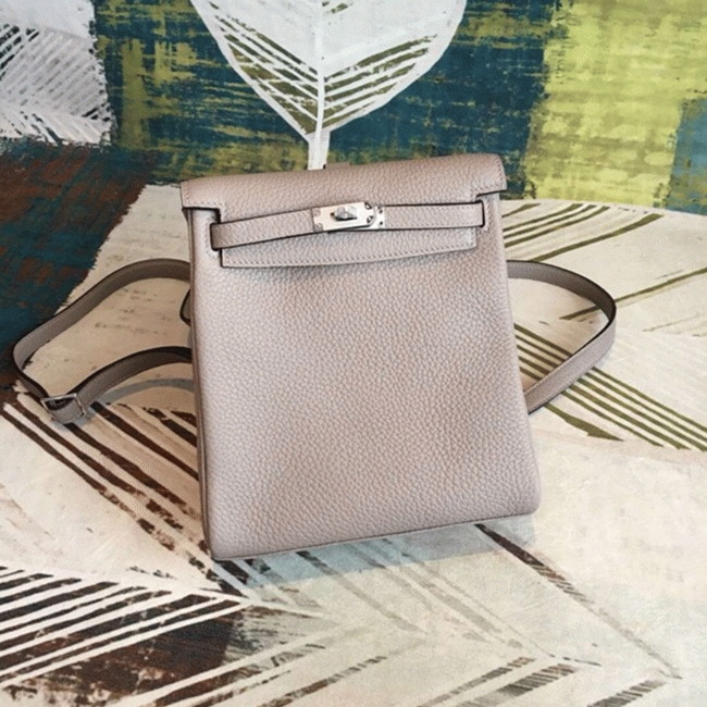 Gris Asphalt Clemence Replica High Quality H**me5 Kelly Ado PM Bag