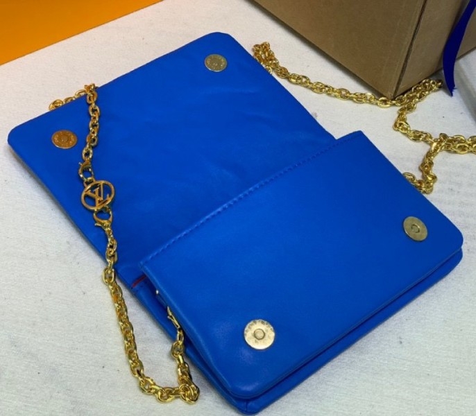 L0vis Vvtt0n Coussin Pochette In Blue And Red