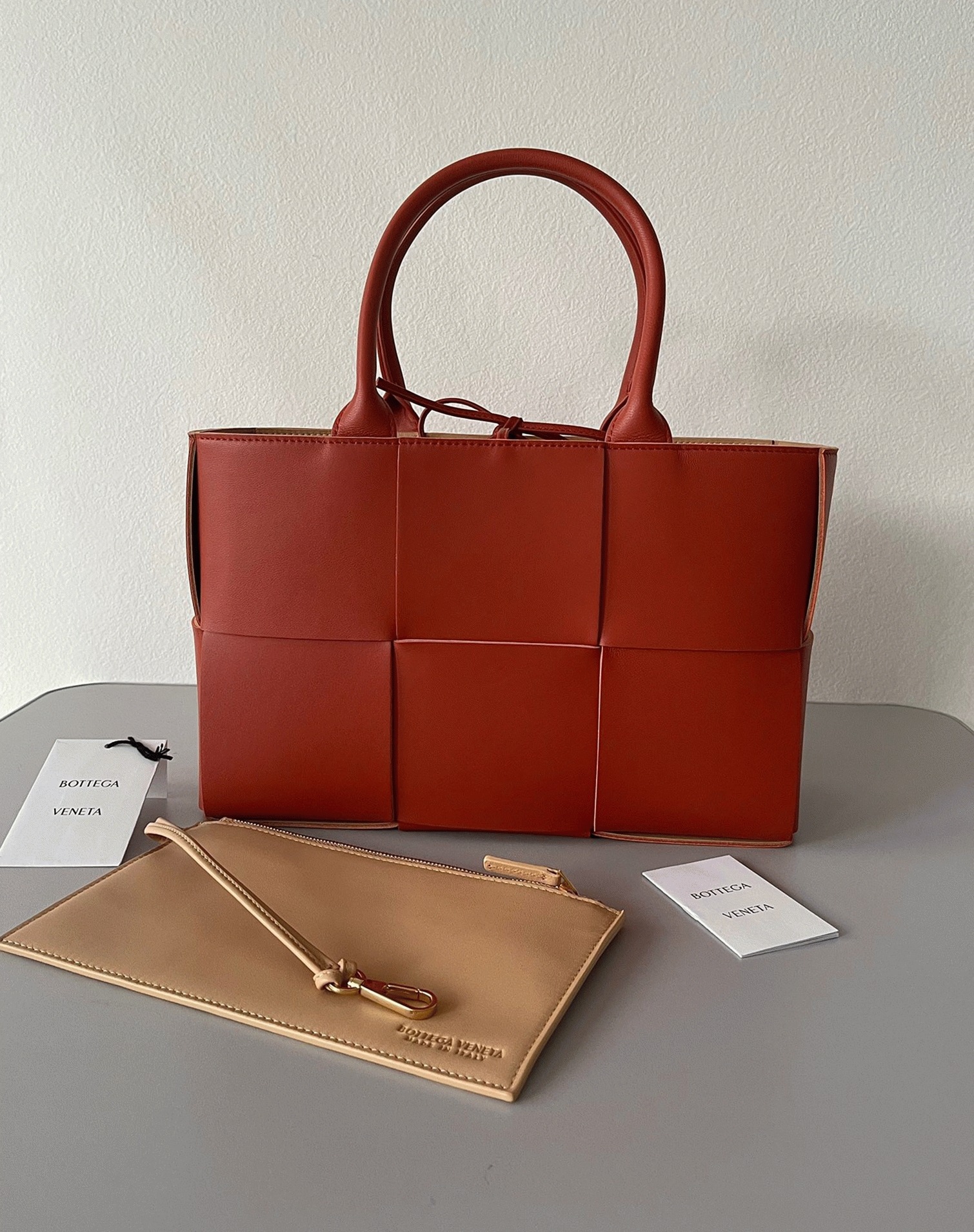Replica B0tt*ga Ven*ta Arco Small Tote Maple