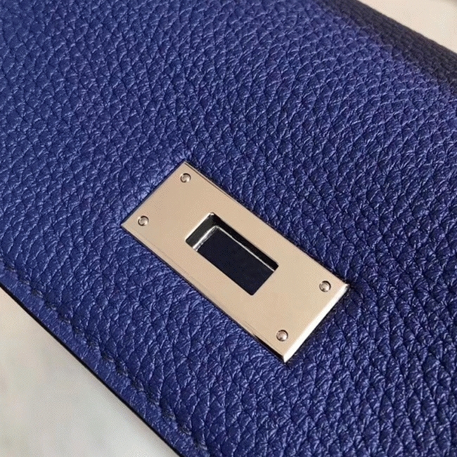 Blue with Zigzag Handle Replica H**me5 Kelly 28cm Special Design