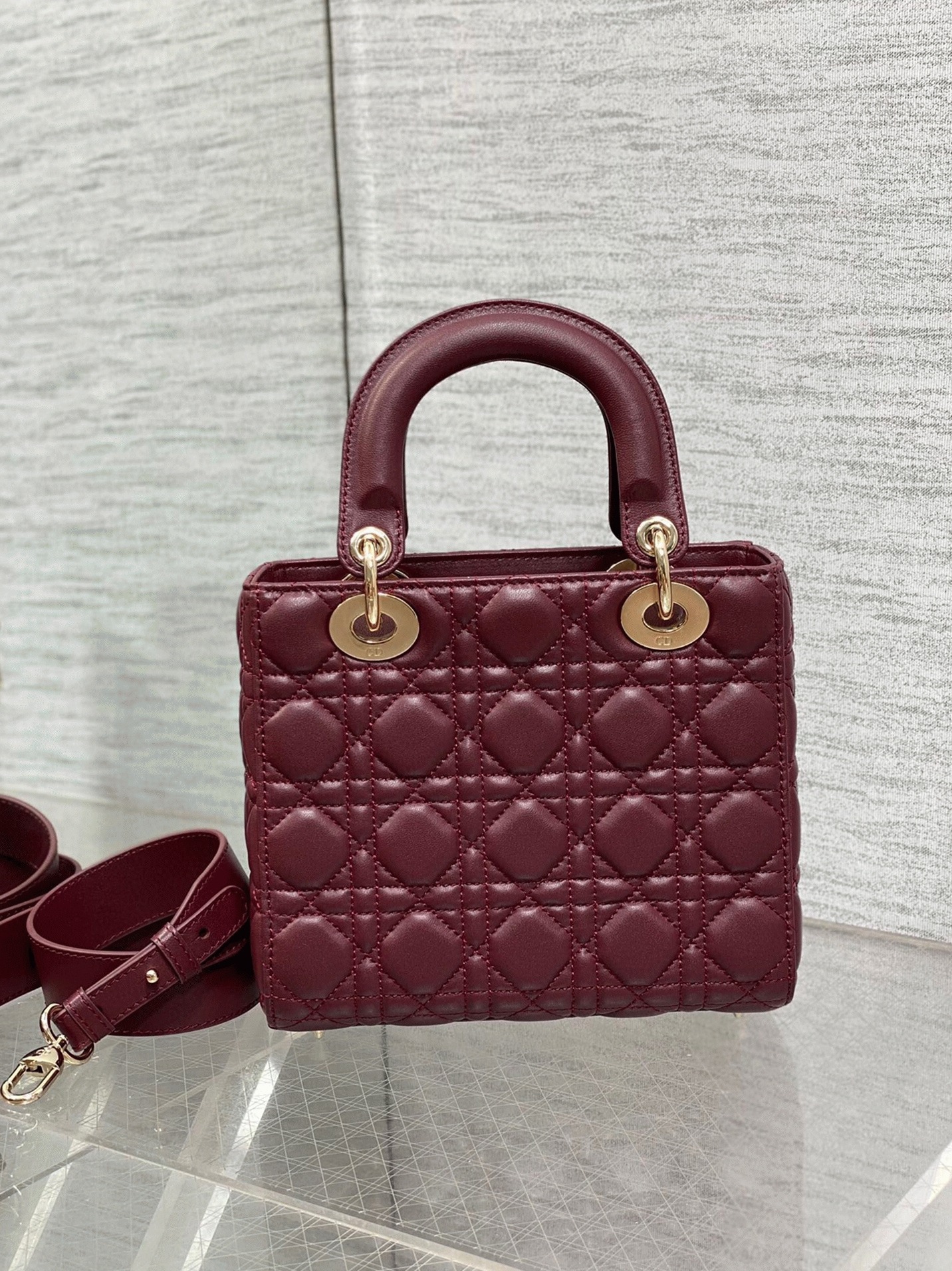 D10r Small Lady D10r My ABCD10r Bag Fake in Burgundy