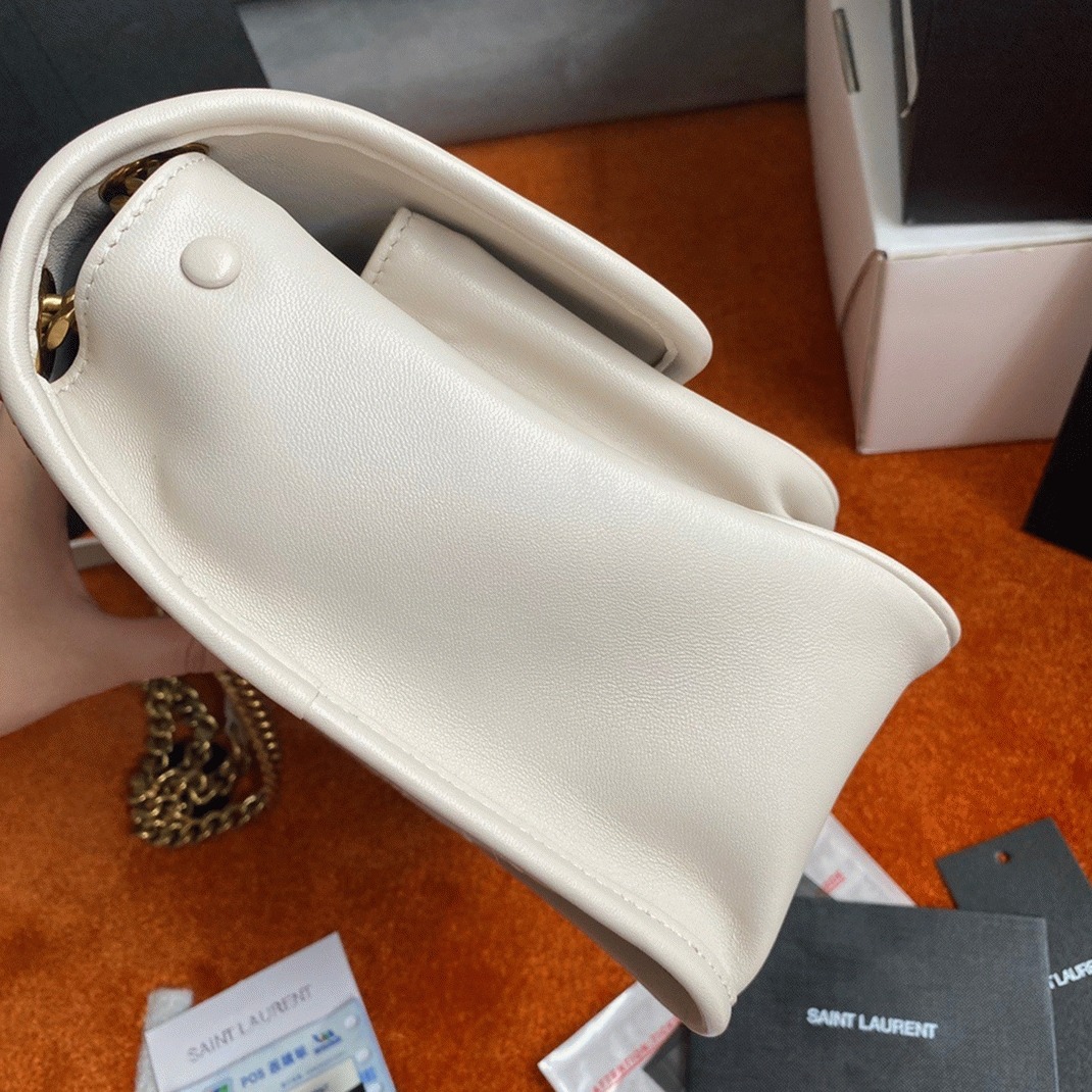 Replica Sa1nt Lau*nt Niki Medium Chain Bag White