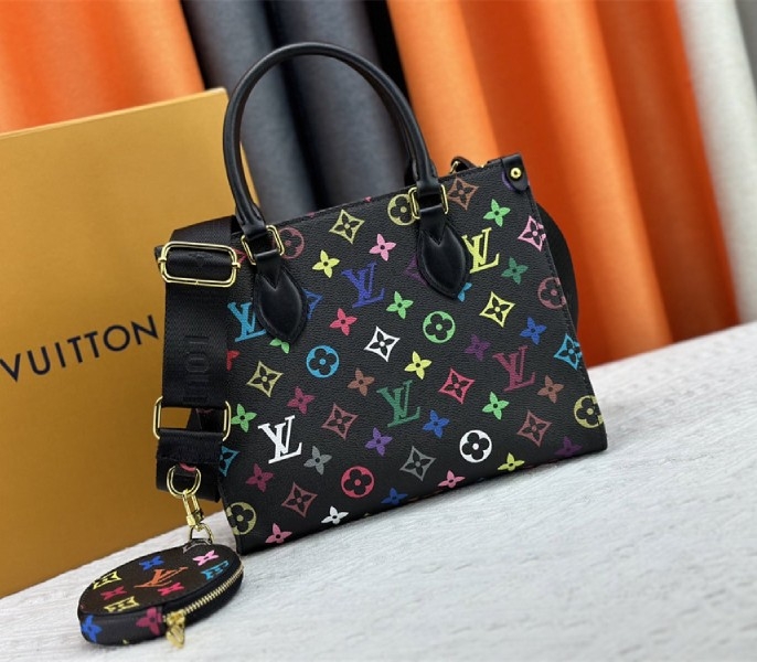 L0vis Vvtt0n X TM Multicolored Onthego PM In Black