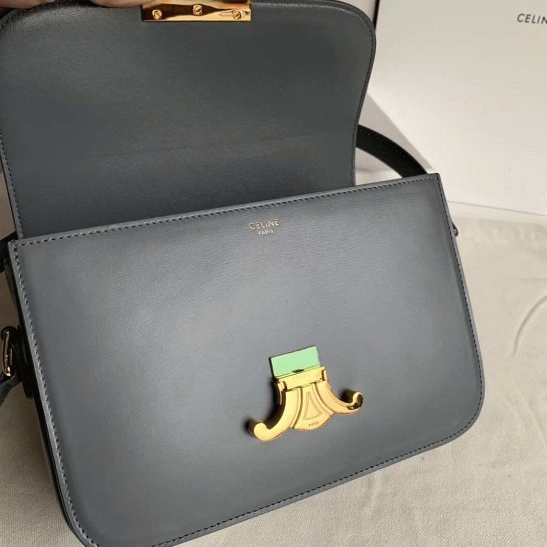 Top Quality Knockoff Ce1i*e Triomphe Medium Bag In Grey