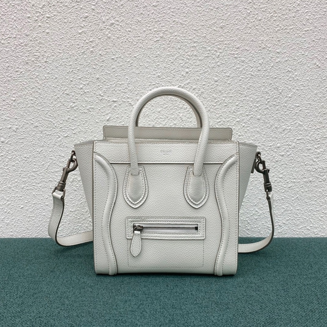 ce1i*e nano lU*gage tote bag replica in white