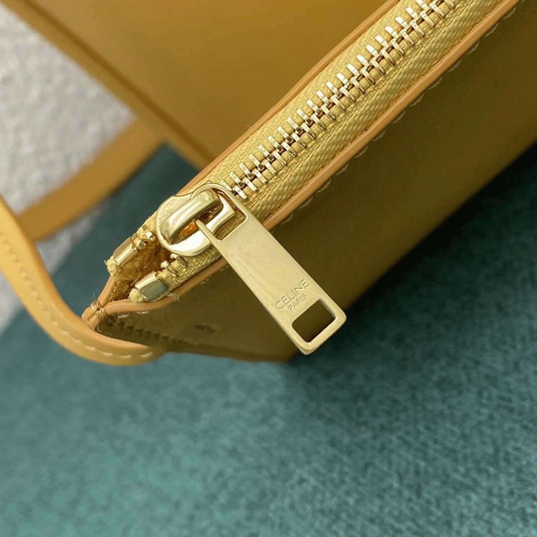 Top Quality Knockoff Ce1i*e Bucket 16 Bag In Yellow Soft Bare Calfskin