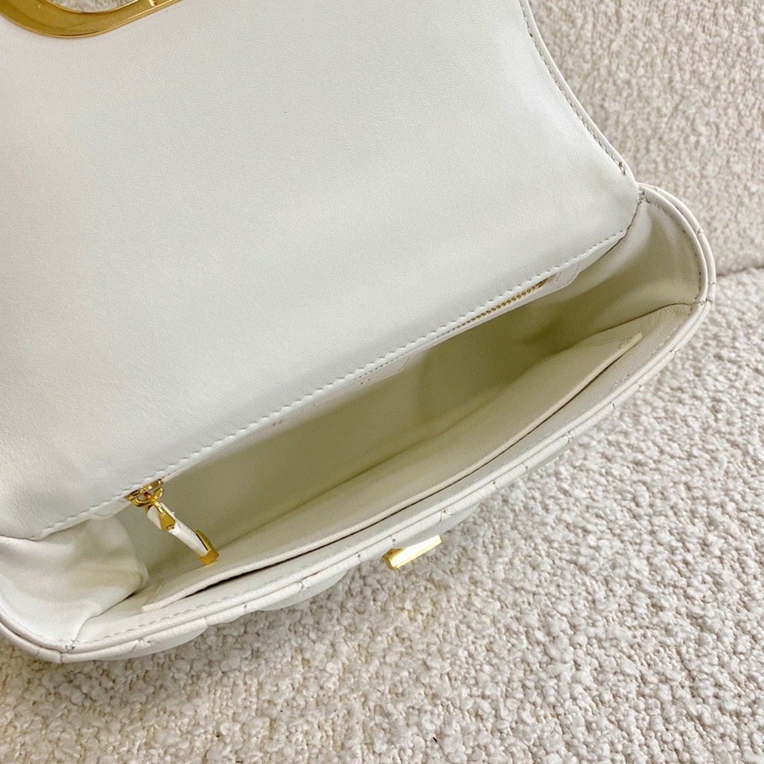 D10r Caro Small Bag Knockoff in White