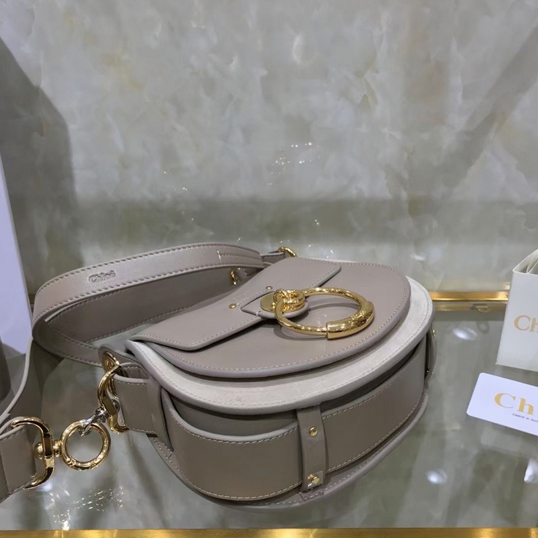 top quality replica Ch10e small tess shoulder bag in grey calfskin