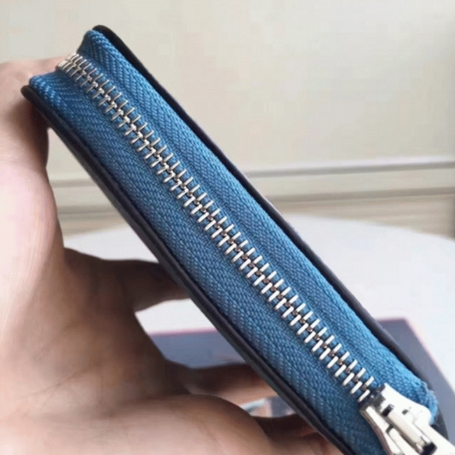 Blue Jean Fake Designer H**me5 Wallet Azap Zipped