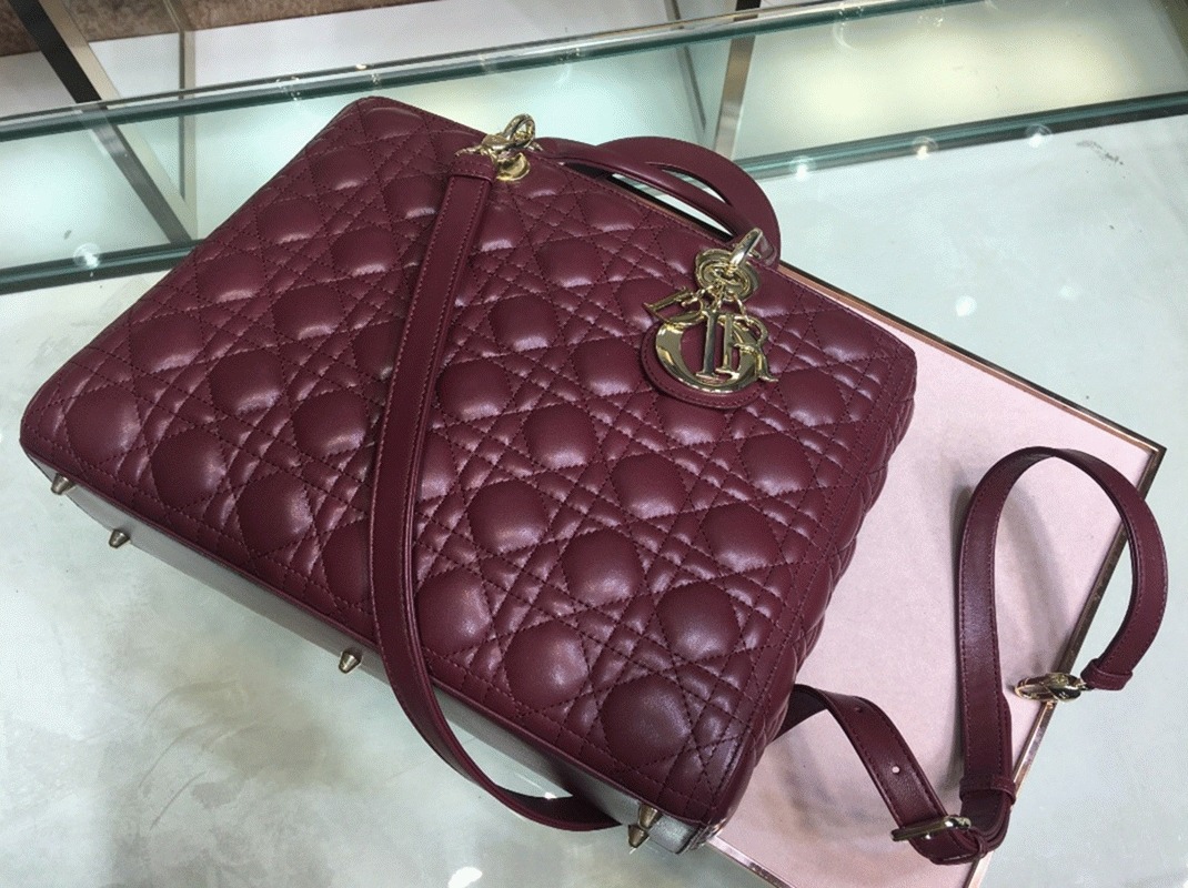 D10r Lady D10r Large Bag Fake in Bordeaux