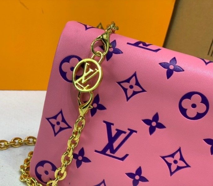 L0vis Vvtt0n Coussin Pochette In Pink And Purple