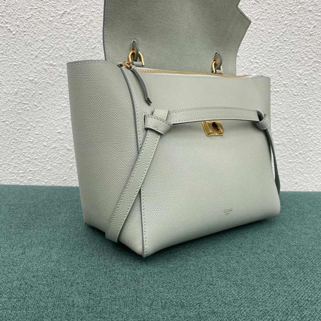 Ce1i*e Micro Belt Bag Knockoff in Vert D eau