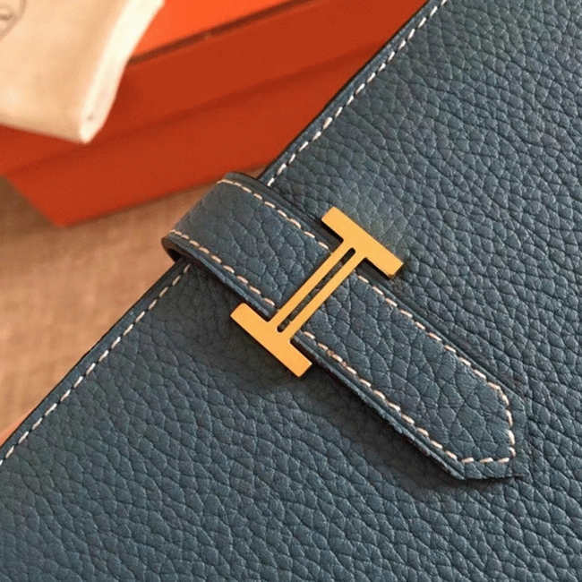 Blue Jean Clemence Knockoff H**me5 Bearn Wallet