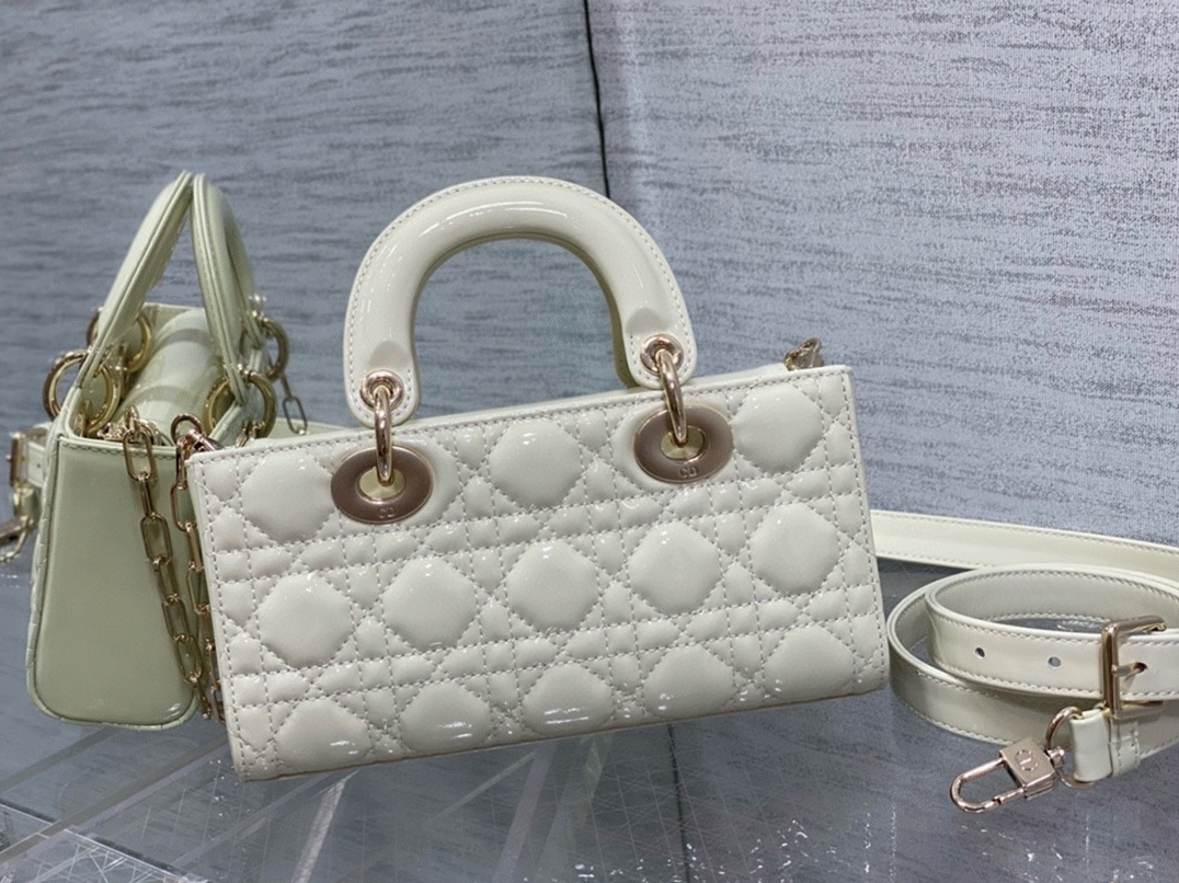 D10r Lady D-Joy Small Bag Knockoff in White