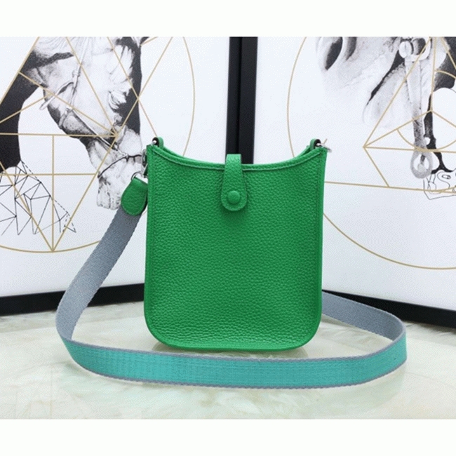 Bamboo Color Fake Luxury H**me5 Evelyne II TPM Compact Crossbody