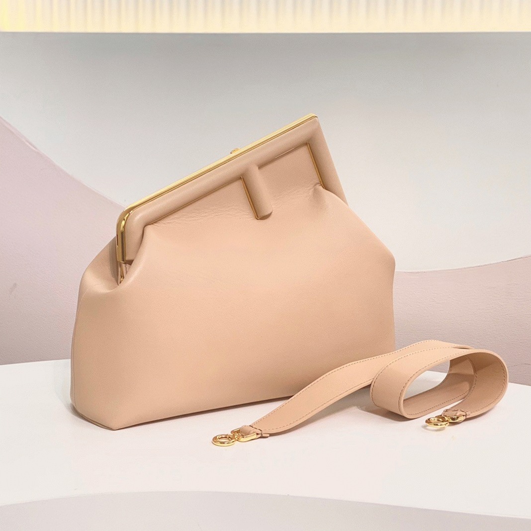 Top Quality Fake F**di First Small Bag In Pale Pink