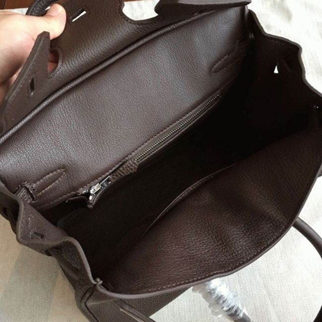 H**me5 Birkin 25cm Handmade Knockoff Bag in Café Shade