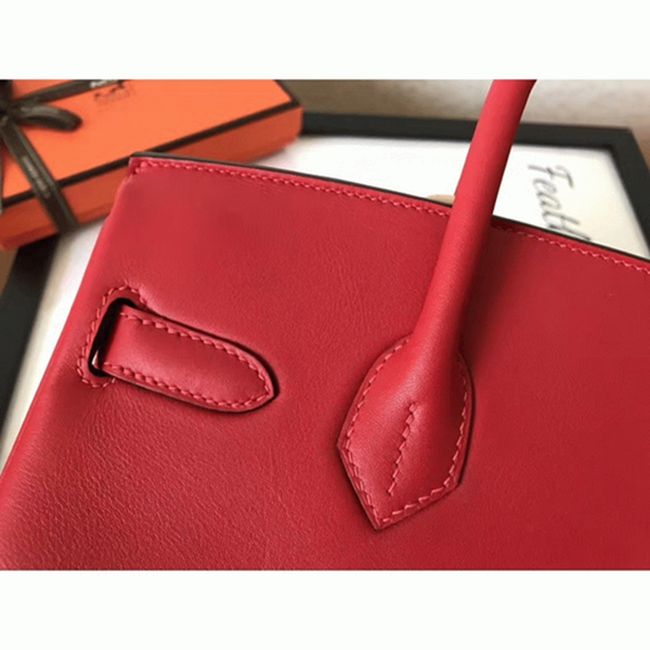 Red Luxury Knockoff H**me5 Birkin 30cm Purse