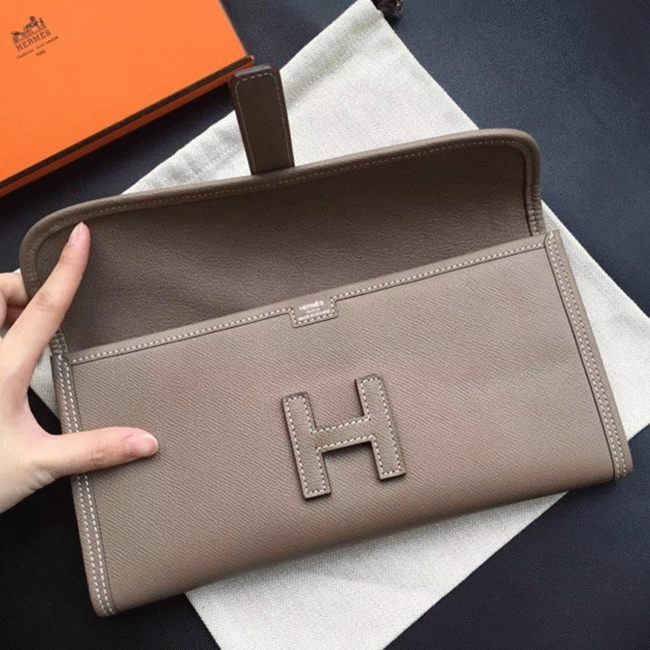 Etoupe knockoff H**me5 Jige Elan 29 clutch bag