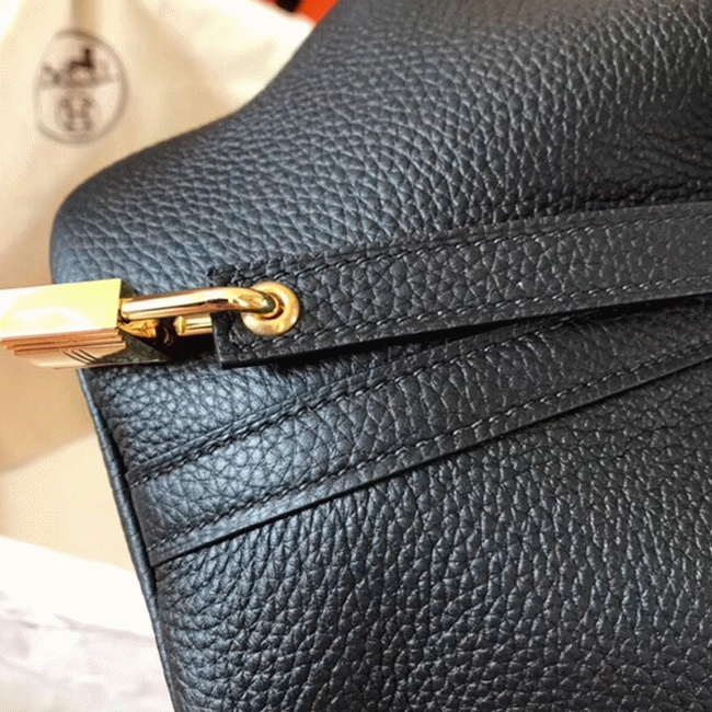 Black AAA replica H**me5 Picotin Lock 22cm handbag