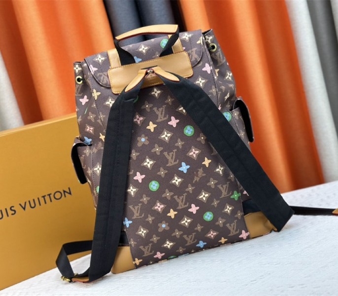 L0vis Vvtt0n Monogram Craggy Christopher MM Backpack In Chocolate