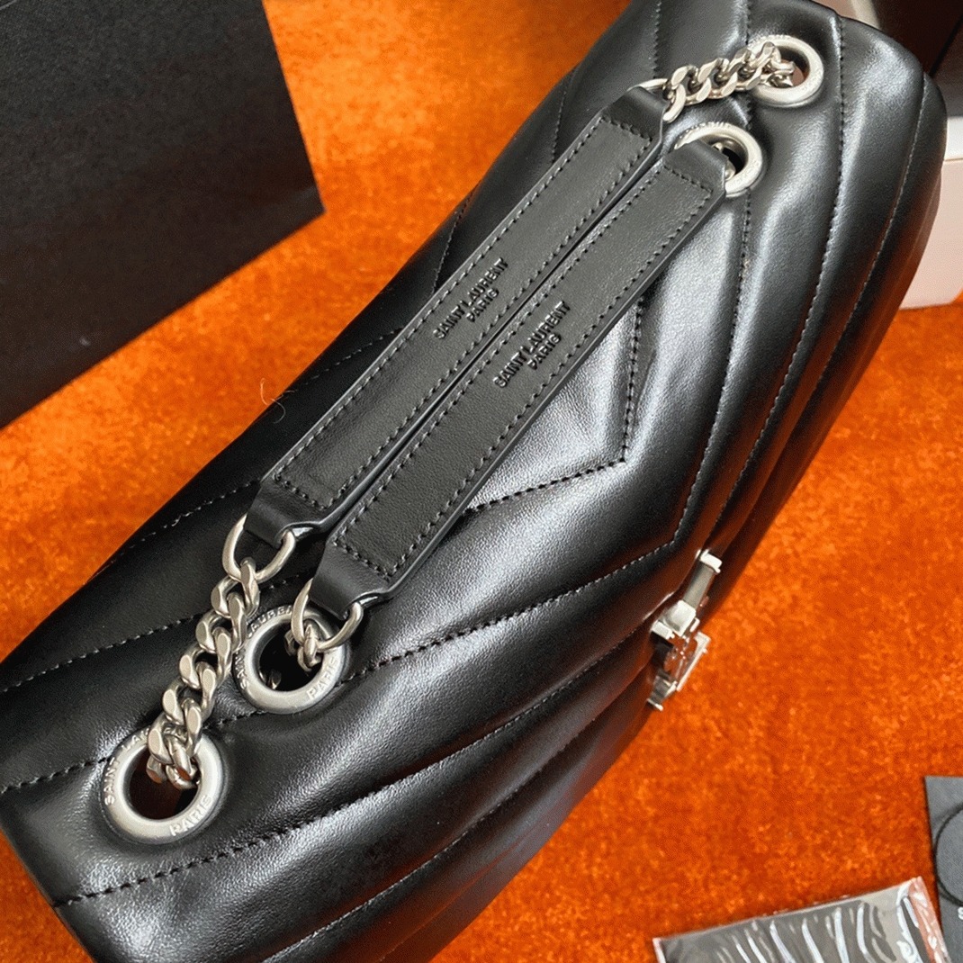Replica Sa1nt Lau*nt LouLou Medium Chain Bag Noir