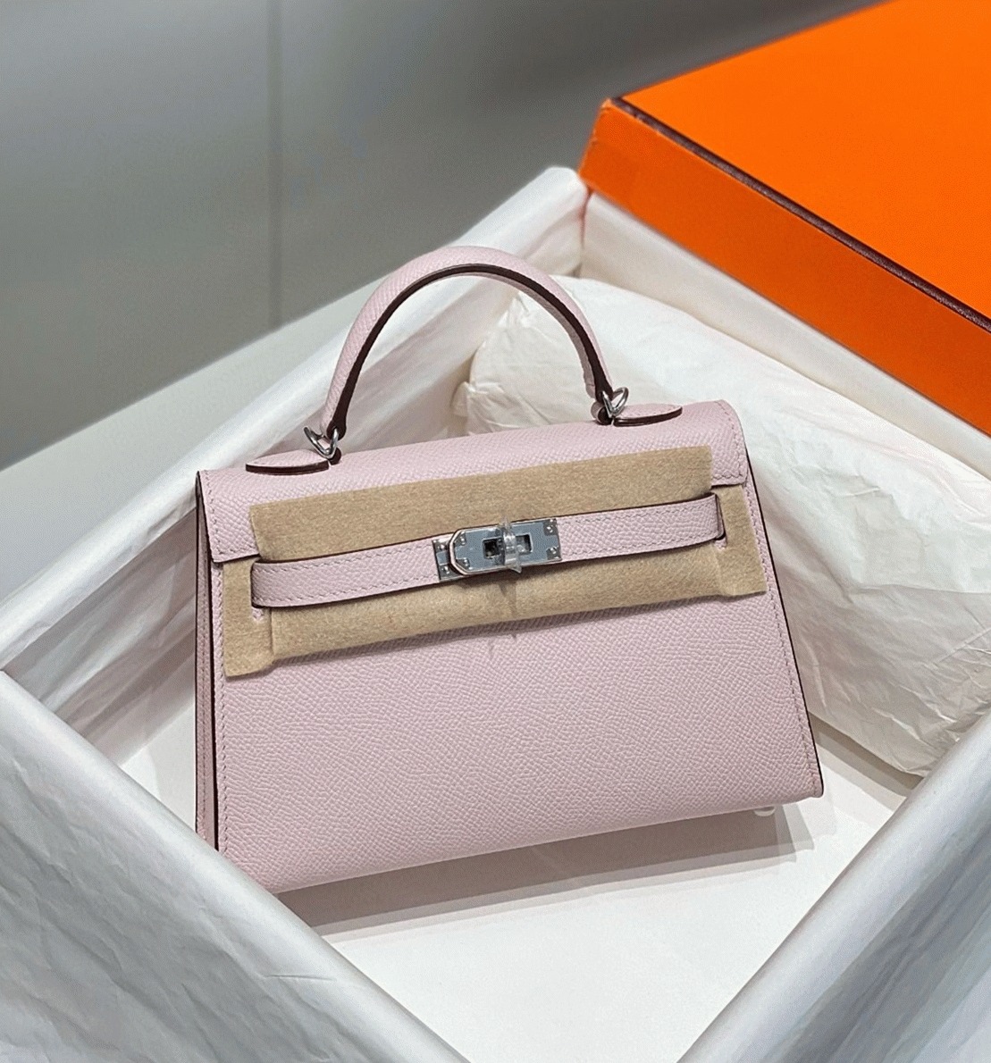 H**me5 Kelly Mini II Bag Replica in Mauve Pale