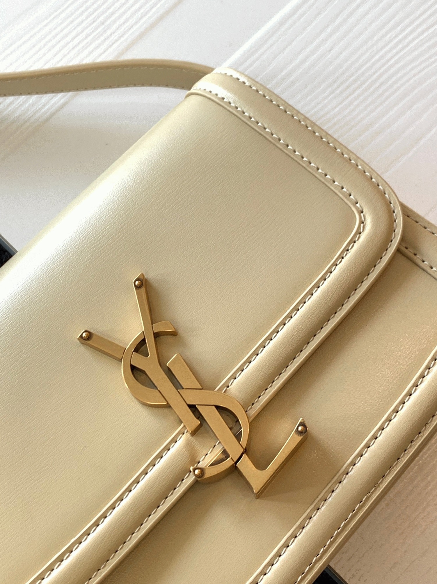 Replica Sa1nt Lau*nt Small Solferino Bag Beige Calfskin