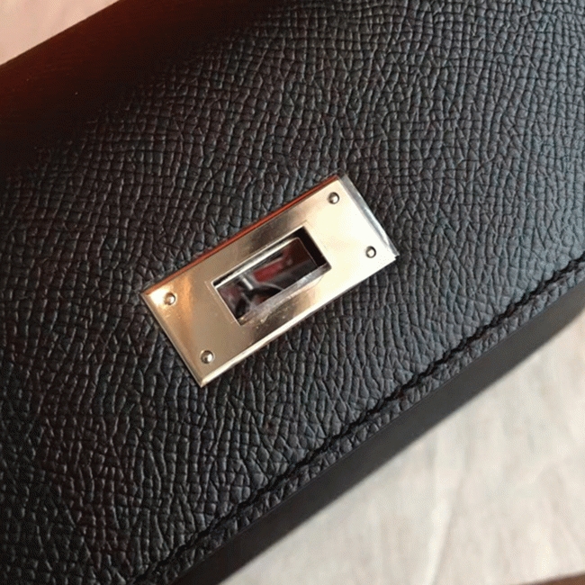 Black Epsom Replica H**me5 Kelly 32cm Sellier Structured Bag